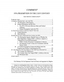 FPA Preemption in the 21st Century