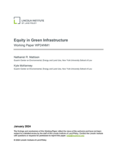 Equity in Green Infrastructure